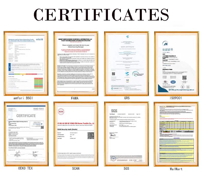 Factory certificates