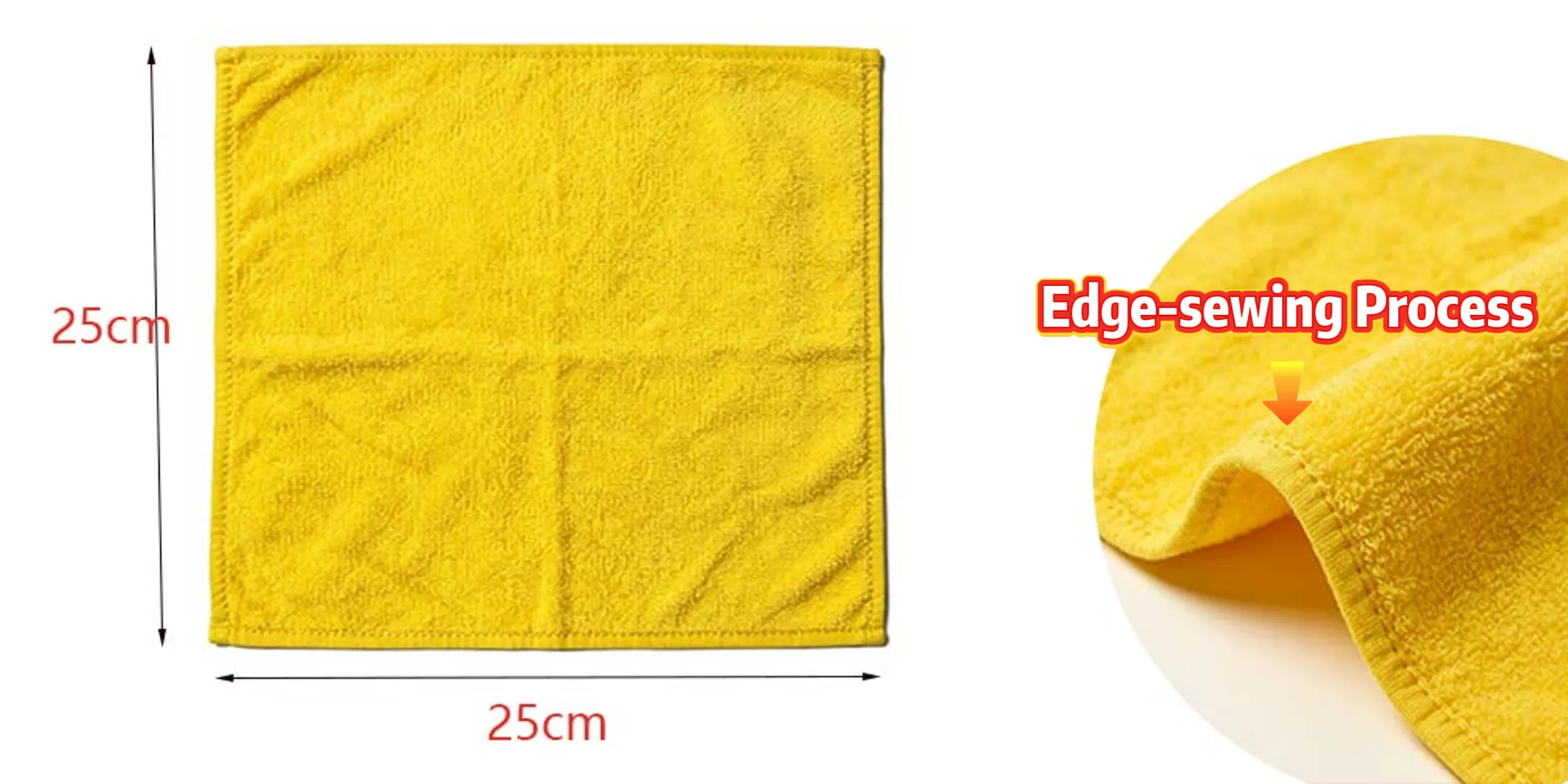 Hemmed edges stitching quality