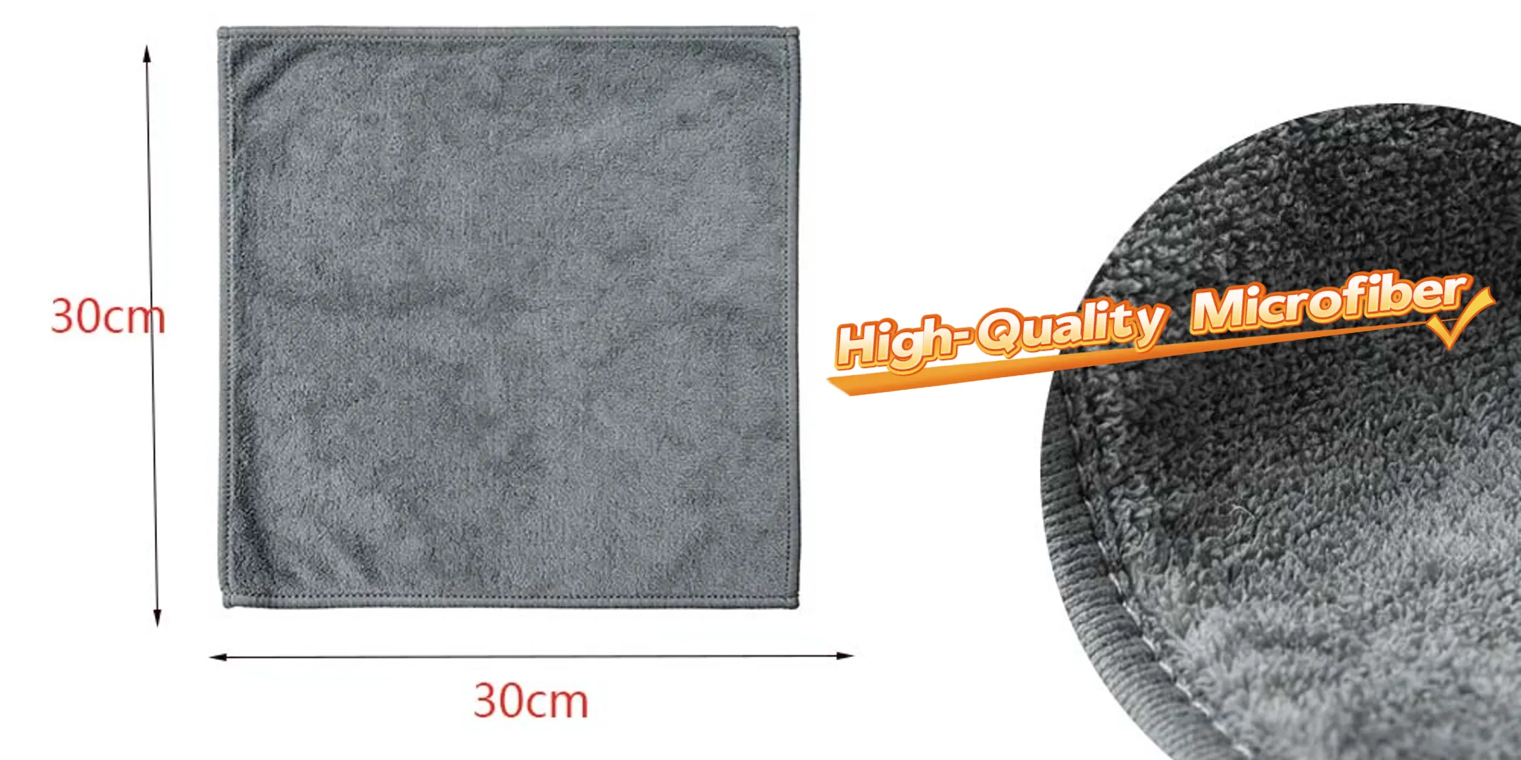 Microfiber material and size